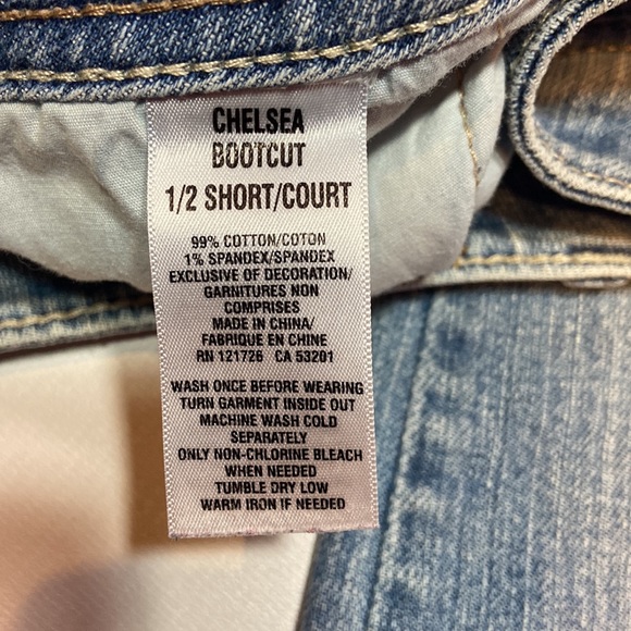 AEROPOSTALE CHELSEA BOOTCUT 1/2 Short Woman’s Jeans 99%Cotton 1%Spandex 3for$15 - Picture 8 of 11